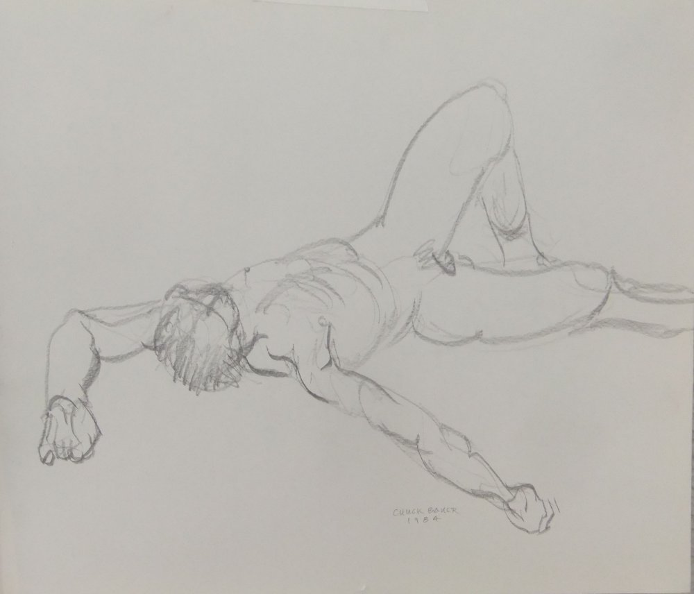 Reclining Male Nude Lifedrawing