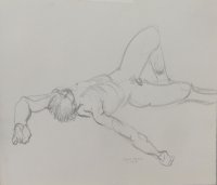 Reclining Male Nude Lifedrawing