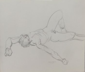 Reclining Male Nude Lifedrawing
