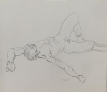 Reclining Male Nude Lifedrawing
