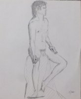Standing Male Nude Lifedrawing