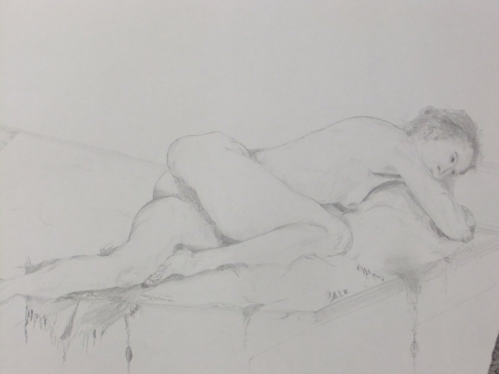 Reclining Female Lifedrawing