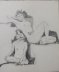 Two Female Nudes in Hats Lifedrawing