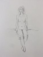 Seated Female Nude Lifedrawing