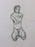 Seated Male Nude Lifedrawing