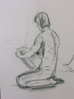 Seated Male Nude Lifedrawing