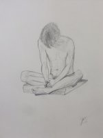 Seated Male Nude Lifedrawing