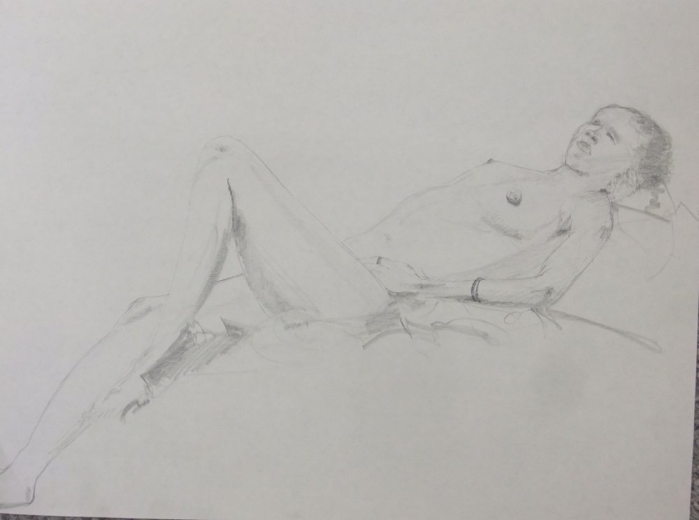 Reclining Female Lifedrawing
