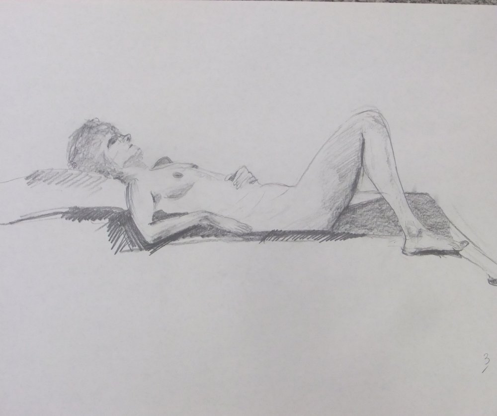 Reclining Female Lifedrawing