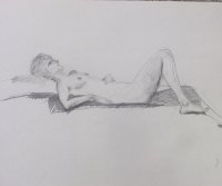 Reclining Female Lifedrawing