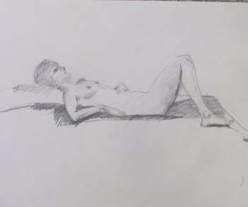 Reclining Female Lifedrawing