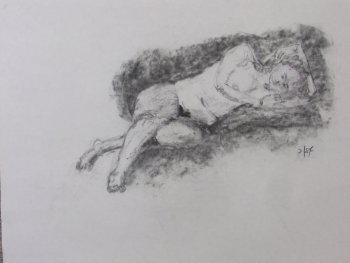 Reclining Female Lifedrawing