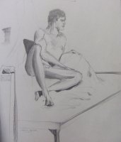 Seated Male Nude Lifedrawing