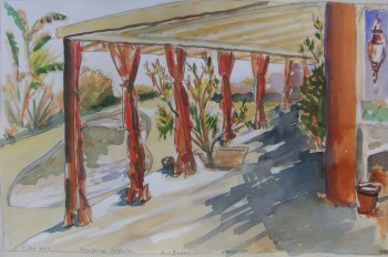 Backyard, Poolside, Palm Springs, California