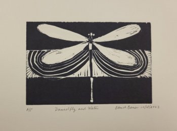 Damselfly and Water
