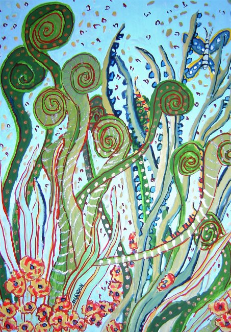 Garden with Caterpillars