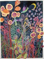 Hummers and Moonflowers