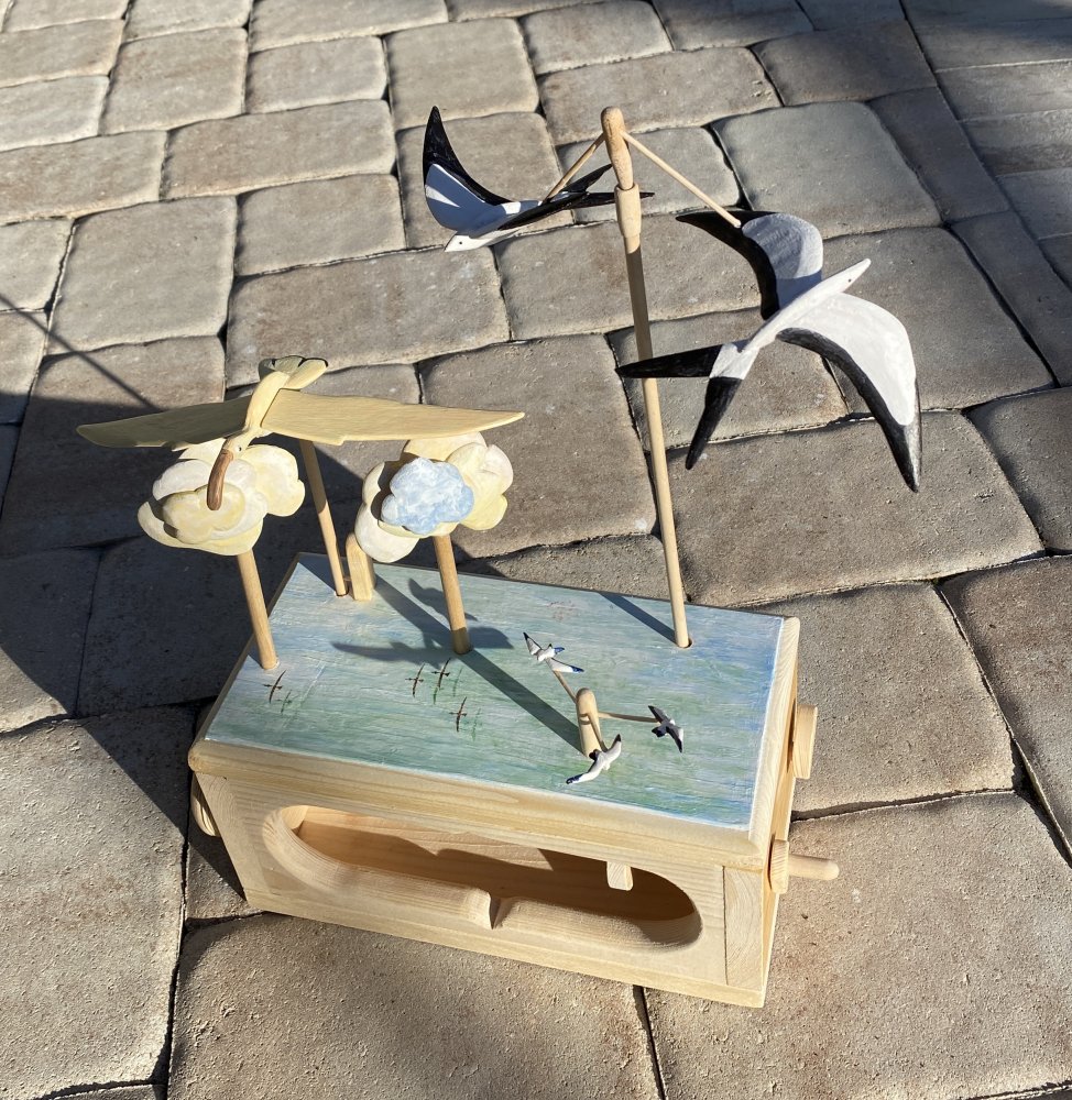 Flying birds
