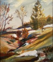 Last Snow Looking East in 1985