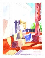 Reading Corner, Casa Abina Roof, Puerto Vallarta, Mexico