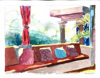 Roof Deck Pillows, Casa Abina, Puerto Vallarta, Mexico