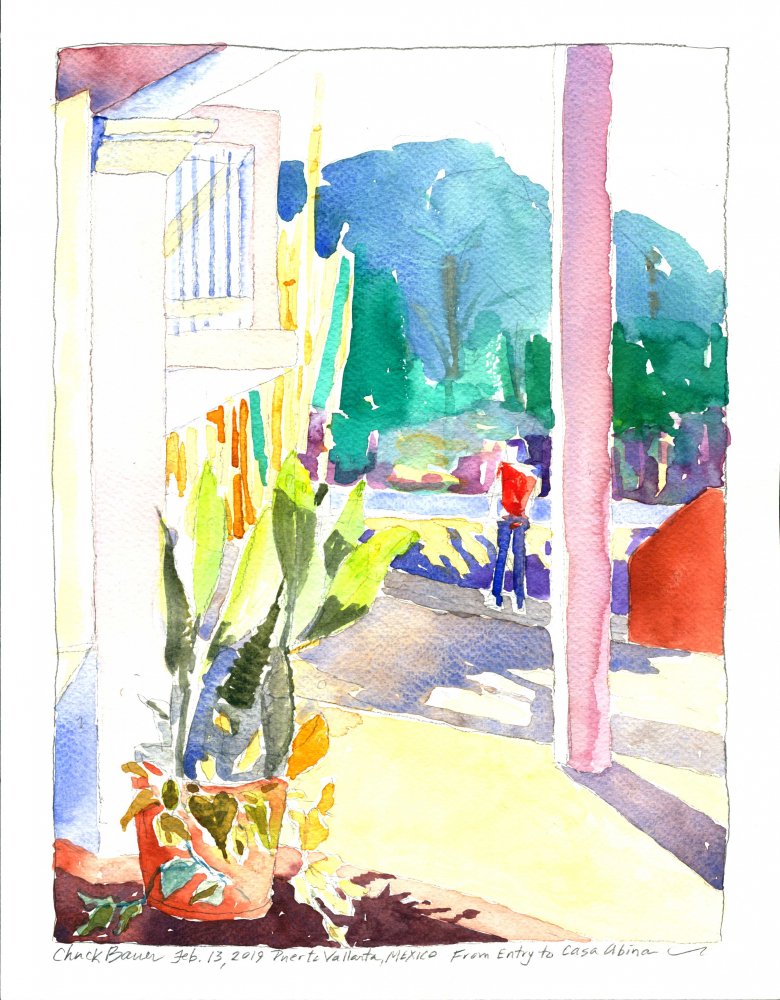 From Entry, Casa Abina, Puerto Vallarta, Mexico