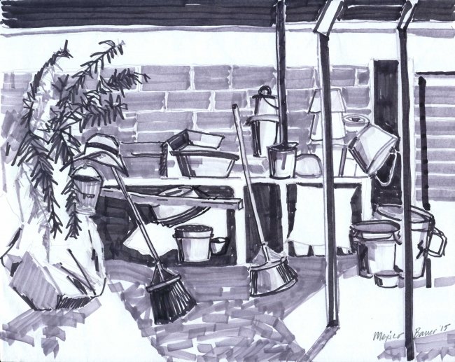 Outside Ranch Kitchen, San Miguel de Allende, Mexico