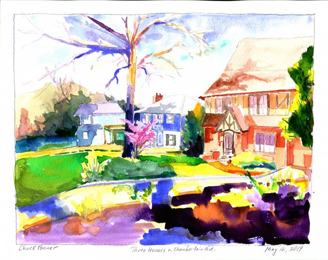 Three Houses on Chamberlain Ave.