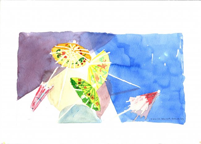 Five Paper Parasols