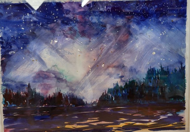 Aurora Borealis over Porcupine Lake No. 3