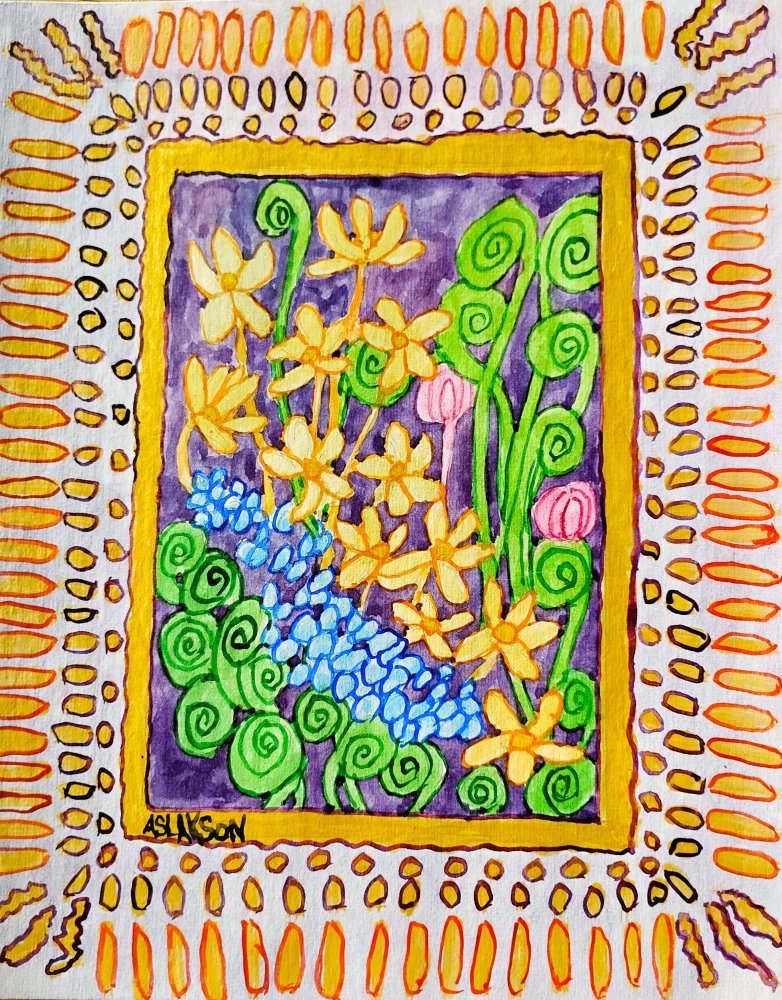 Purple Florals