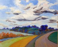 York Center Road Clouds in August