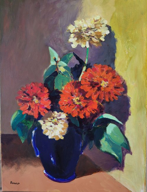 Zinnias for Wanda
