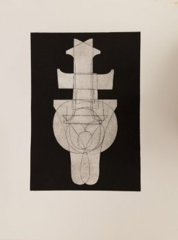 Digits 1, 5, 7 (Monoprint)