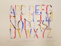 Compressed Alphabet Monoprint No. 1