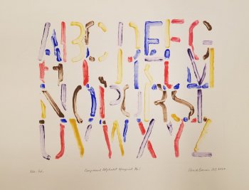 Compressed Alphabet Monoprint No. 1
