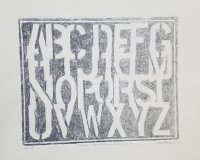 Compressed Alphabet Monoprint No. 7