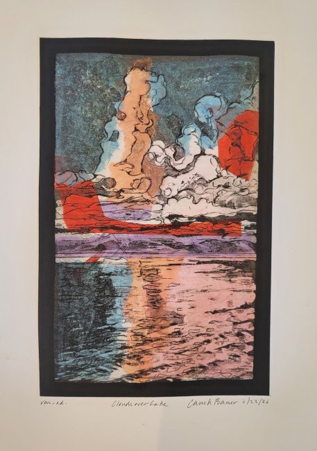 Clouds over Lake with Chine colle