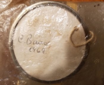 Camera in a Bag (reverse side, detail of signature tag)
