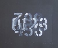 Digits Zero to Nine in Black