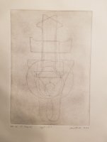 Digits 1, 5, 7 (Monoprint)