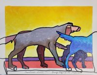 Bronze Dogs at the Jefferson