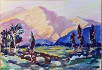 California Evening Mountain