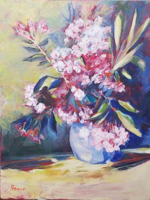 Mountain Laurel in a Vase (finish)