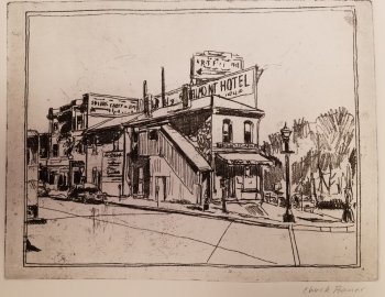 Draper Bros. Block (1867) N Hamilton and E Mifflin St., 1947, Madison, WI.