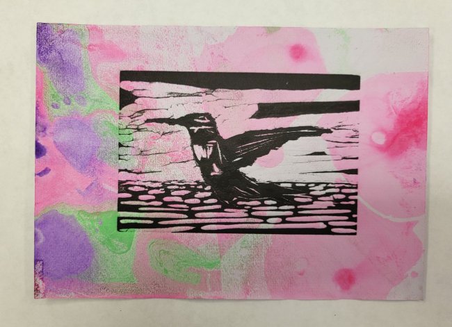 Migrating Hummingbird Sunset