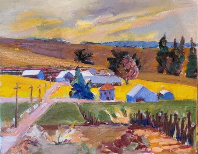 Rural Intersection in California 