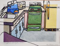 The Jefferson Activity Room Kitchen with Goldfish