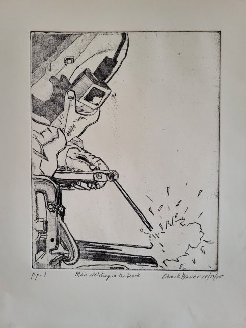 Man Welding in the Dark  p.p. no. 1