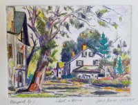 Street in Maine Monoprint No. 1